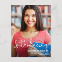 Faire-part photo personnalisée de l'infirmière dip