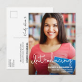 Faire-part photo personnalisée de l'infirmière dip (Devant / Derrière)