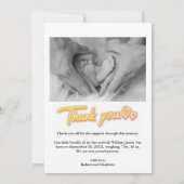 Faire-part Photo personnalisée en noir et blanc. Naissance pe (Dos)