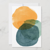 Faire-part Photo personnalisée Moderne Abstrait Graduation te (Dos)