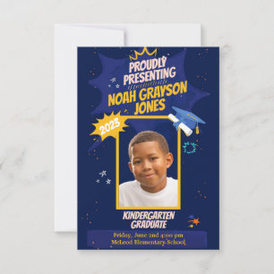 Faire-part photo personnalisée pour les diplômés d