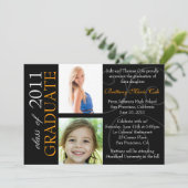 Faire-part photo personnalisée pour les diplômés d (Debout devant)