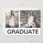 Faire-part photo pour diplômés (Devant)