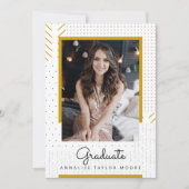 Faire-part photo pour diplômés en Texture moderne (Devant)