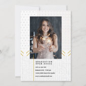 Faire-part photo pour diplômés en Texture moderne (Dos)