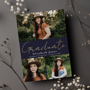 Faire-part photo pour la graduation des peaux de s