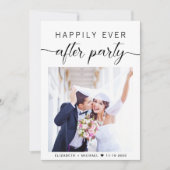 Faire-part Photo QR Code de réception de mariage pour vivre h (Devant)