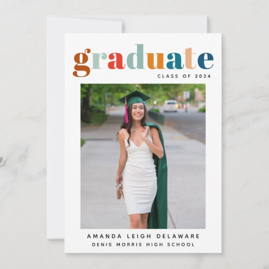 Faire-part photo Retro 2024 (Devant)