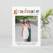 Faire-part photo Retro 2024 (Debout devant)