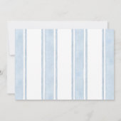 Faire-part Photo Retro Main dessinée Bleu Graduation (Dos)