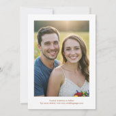 Faire-part Photo Retro Typography Wedding Save The Date (Dos)