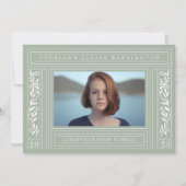 Faire-part Photo Sage Green Graduation (Devant)