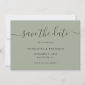 Faire-part Photo Sage Green Mariage (Devant)