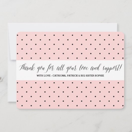 Faire-part Photo Script de Notre Petite Dame (Dos)