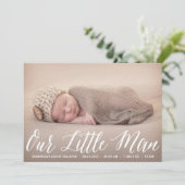 Faire-part Photo Script Little Man (Debout devant)