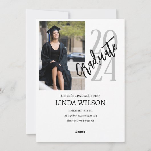 Faire-part photo simple (Dos)