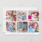 Faire-part Photo simple Annonces de naissance de nouveau-nés (Dos)