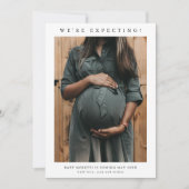 Faire-part Photo simple de grossesse (Devant)