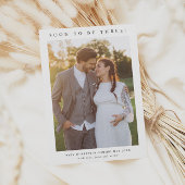 Faire-part photo simple de grossesse