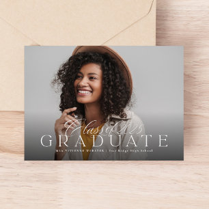 Faire-part Photo simple et élégant de la remise des diplômes