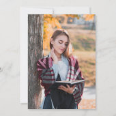 Faire-part photo simple et élégante (Dos)