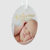 Faire-part photo simple moderne de naissance bébé (devant)