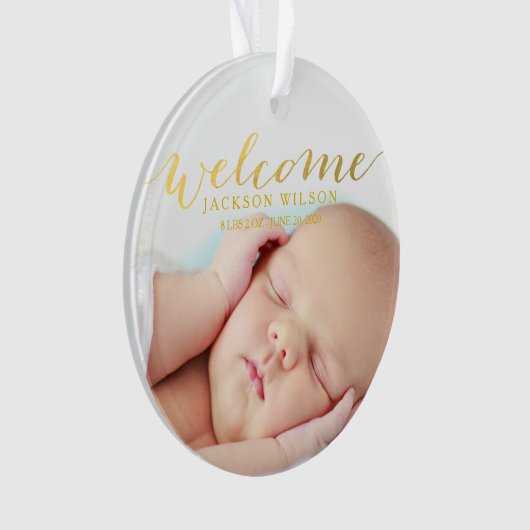 Faire-part photo simple moderne de naissance bébé (devant)