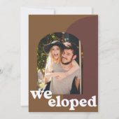 Faire-part Photo simple Nous Elopée avec Formes géométriques (Devant)