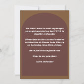 Faire-part Photo simple Nous Elopée avec Formes géométriques (Dos)