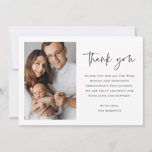 Faire-part Photo simple Nouveau-né Photo Naissance (Dos)