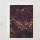 Faire-part Photo superposition Marbre noir or Graduation (Dos)