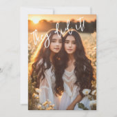 Faire-part photo Twins Double Grad Party (Devant)