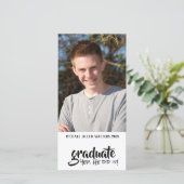 Faire-part Photo verticale Diplôme humoristique (Debout devant)