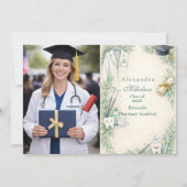 Faire-part Photo White Coat Dentist Graduation Celebration (Devant)