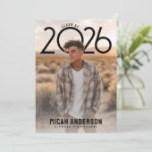 Faire-part PhotoPop Modern Graduation  (Debout devant)