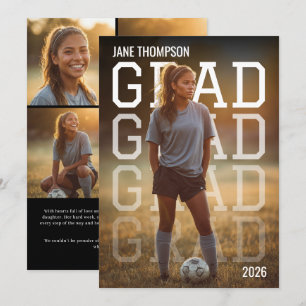 Faire-part PhotoPop Moderne pour les Sports et la Remise des
