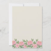 Faire-part Photos florales roses Oh Bébé Script naissance (Dos)