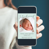 Faire-part Photos modernes Mint Bébé naissance