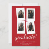 Faire-part Photos Modernes Multiphoto Diplôme (Devant)