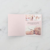 Faire-part Photos Pink Baby Girl Birth (Intérieur)