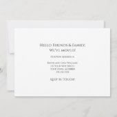 Faire-part Pickly Pear Cactus Nous avons déplacé Simple Rouge (Dos)