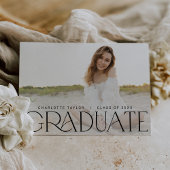Faire-part Pied moderne | Graduation minimale horizontale de