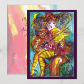 Faire-part PIERO / Nuit de Carnaval de Venise (Devant / Derrière)