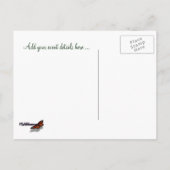 Faire-part Pin d'hiver Enregistrer la date Carte postale (Dos)