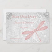Faire-part Pink Dragonfly Enregistrer La Date Annonce (Devant)