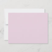 Faire-part Pink Gingham  Girl  Nursery Note Card (Dos)