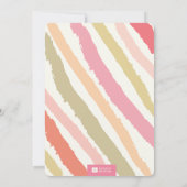 Faire-part Pink HELLO Typographie Baby Girl Design de naissan (Dos)