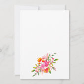 Faire-part Pink Orange Floral Photo Graduation 2026 Aesthetic (Dos)