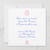 Faire-part Pink Songbird (Dos)