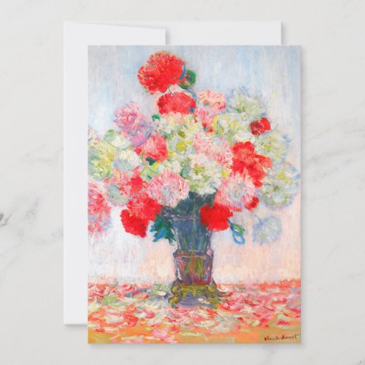 Faire-part Pivoines de Monet (Devant)